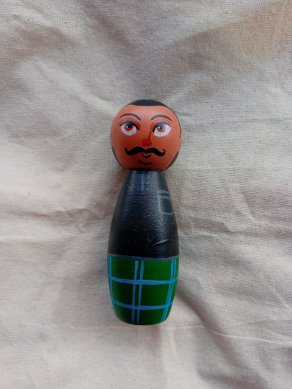 Peg Dolls - Arachchi Green Sarong